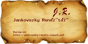 Jankovszky Renátó névjegykártya